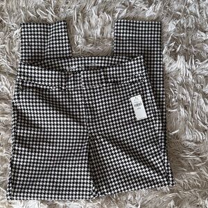 Black and White Houndstooth Pants